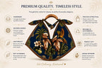 Hand-Carved Wooden Handle Hobo Bag, Tropical Parrot Palm Print Tote Royale Blue